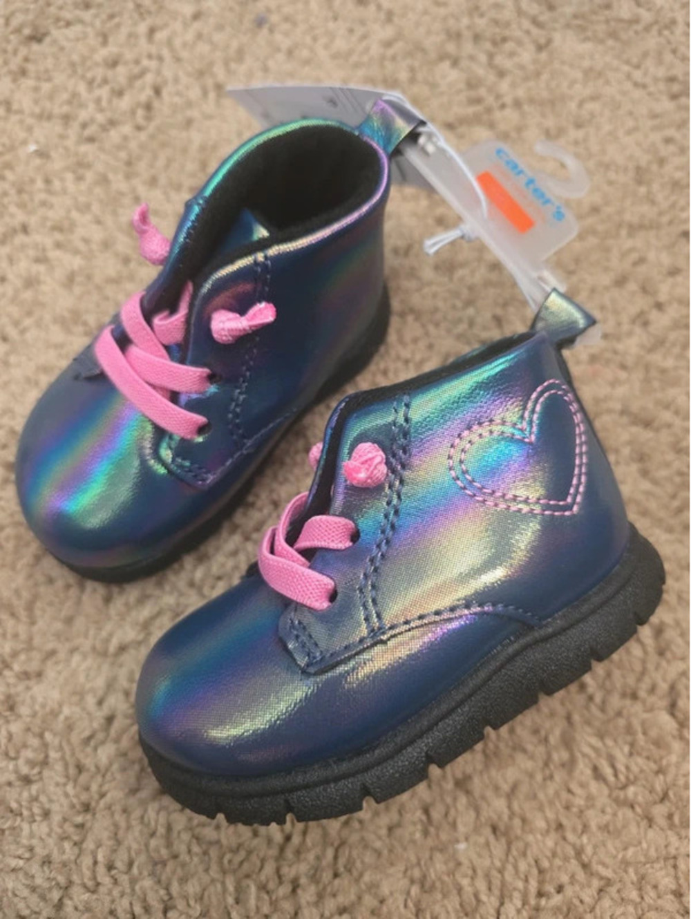 Size 3 brand new baby boots from carter's item. 1920 bin 11